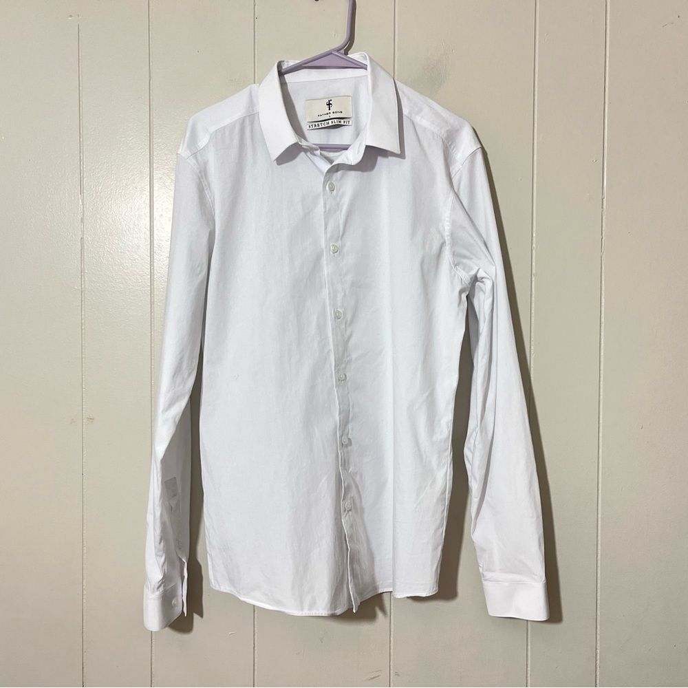 Father Sons Men's Stretch Slim Fit Shirt Size L